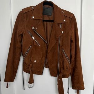 All Saints Balfern Leather Suede Jacket